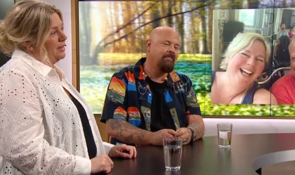 Camilla och Anders Bagge i TV4 Nyhetsmorgon